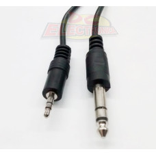 CABLE PLUG 6,5mm Stereo /PLUG 3,5mm Stereo 1,8 Mtrs